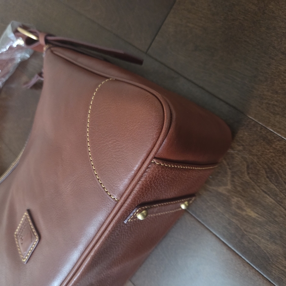 Dooney And Bourke Harrison Hobo In Ginger - Picture 5 of 10